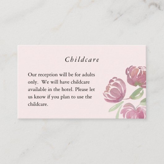 Carte de mariage gratuite pour enfants à motif flo (Devant)