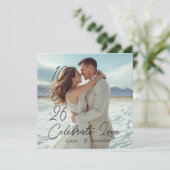 Carte de mariage hivernal moderne simple personnal (Debout devant)