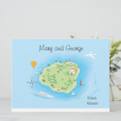 Carte de mariage illustrée sur mesure (demander d' (Debout devant)