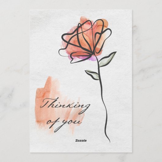 Carte de Mariage Joyeux Rustique (Dos)