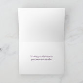 Carte de mariage lesbien Pastel Pride pour mariées (Intérieur)