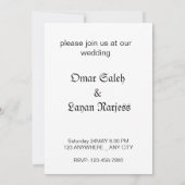 Carte de mariage Love Tree 3D (Dos)