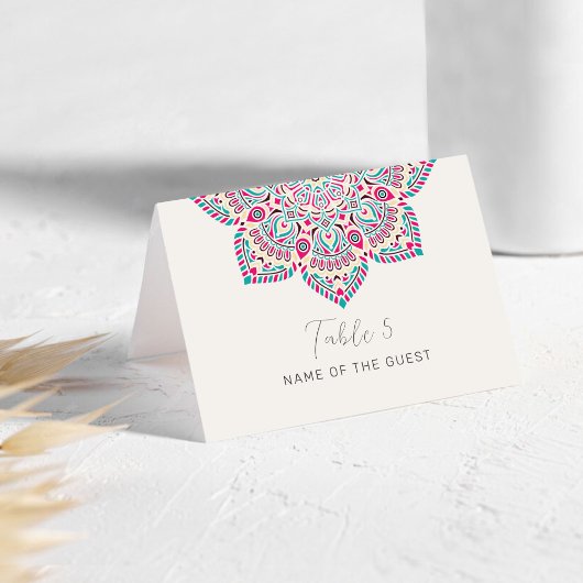 Carte de mariage mandala classique du Pacifique oc