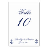 Carte de Mariage marine bleu marine (Dos)