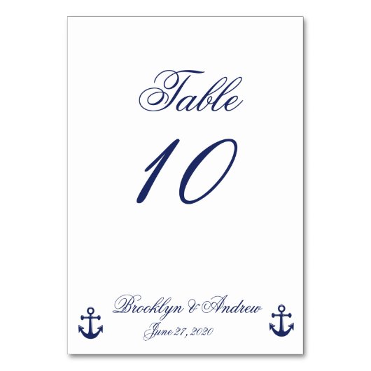 Carte de Mariage marine bleu marine (Par défaut)