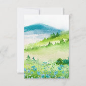 Carte de Mariage Merci Wild Meadow (Dos)
