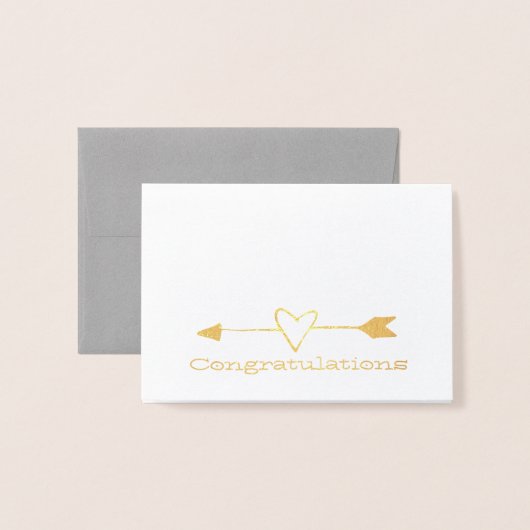 Carte de Mariage mini pour les oiseaux de mariée e (Devant avec enveloppe)