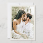 Carte de mariage minimale de sauvegarde de date de (Dos)
