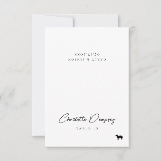 Carte de Mariage minimaliste moderne (Devant)