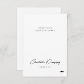 Carte de Mariage minimaliste moderne (Devant / Derrière)