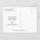 Carte de mariage minimaliste moderne (Dos)