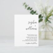 Carte de mariage minimaliste moderne (Debout devant)