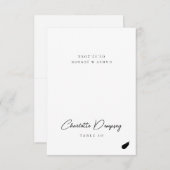 Carte de Mariage minimaliste moderne (Devant / Derrière)