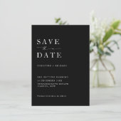 Carte de Mariage Minimaliste Moderne d'Alerte (Debout devant)