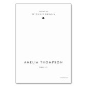 Carte de Mariage minimaliste noire (Par défaut)