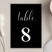 Carte de Mariage minimaliste noire