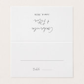 Carte de Mariage minimaliste simple noir et blanc (Outside Unfolded)