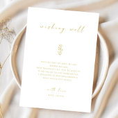 Carte de Mariage minimum Gold & White