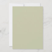 Carte de mariage moderne abstraite feuilles pour a (Dos)