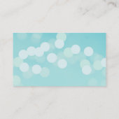 Carte de Mariage moderne Aqua Blue (Dos)