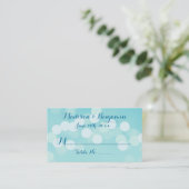 Carte de Mariage moderne Aqua Blue (Debout devant)