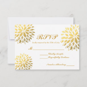 Carte de mariage moderne avec florale en feuille d