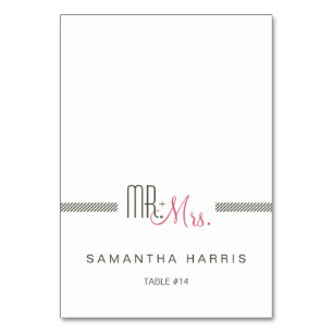 Carte de Mariage moderne rétro Escort Place