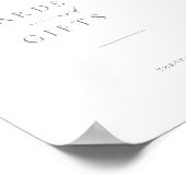 Carte de mariage moderne Script + Poster Cadeaux | (Coin)