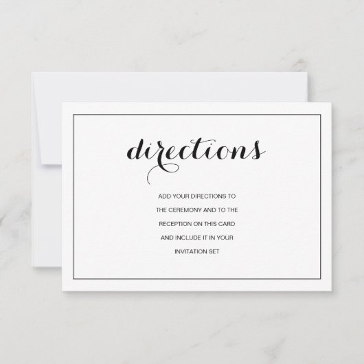 Carte de Mariage moderne simple et élégant (Devant)