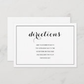 Carte de Mariage moderne simple et élégant (Devant / Derrière)