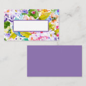 Carte de Mariage moderne violet romantique (Devant / Derrière)