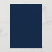 Carte de mariage Navy Gold Capture the Love QR Cod (Dos)