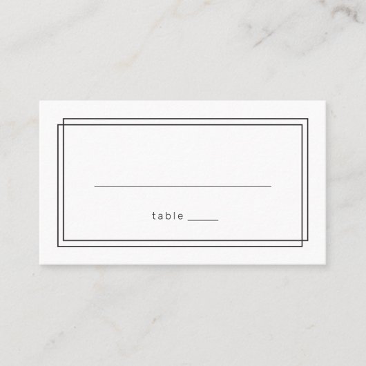 Carte de Mariage noir et blanc AVERT moderne (Devant)