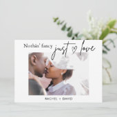 Carte de mariage numérique pour une fugue amoureus (Debout devant)