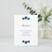 Carte de mariage ottomi mexicaine - bleu marine (Debout devant)