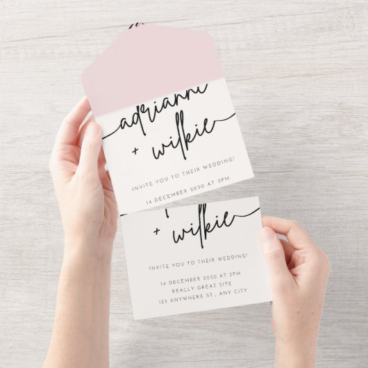 Carte de mariage ou d'invitation (Déchirure)