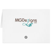 carte de mariage paon (Dos Horizontal)