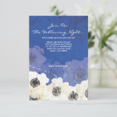 Carte de mariage Peacock & Anemone Flowers (Debout devant)