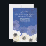 Carte de mariage Peacock & Anemone Flowers<br><div class="desc">Toutes mes créations sont des oeuvres originales ONE-OF-A-KIND conçues par moi ! Vous ne pouvez les trouver ici ! La plupart sont créés à l'aide d'Adobe Illustrator ou d'Adobe Photoshop. D'autres sont des objets peints à la main uniques en aquarelle, gouache et encre indienne. Toutes les couleurs, polices et textes...</div>