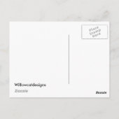 Carte de mariage peinte couple marié (Dos)