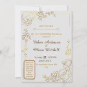 Carte de Mariage Personnalisable (Devant)