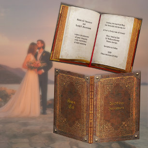 Carte de mariage (personnalisable) Livre Ancien