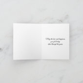 Carte de mariage personnalisée (Intérieur)