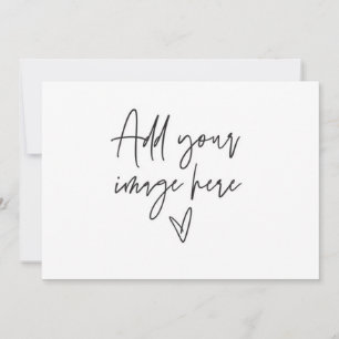 Carte de mariage personnalisée 7 x 5 avec photo po