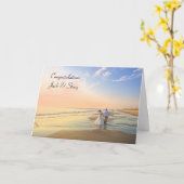 Carte de mariage personnalisée Félicitations (Fleur jaune)