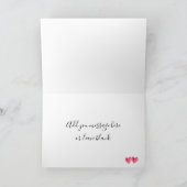 Carte de Mariage Personnalisée - Félicitations (Intérieur)