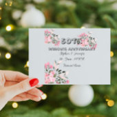 Carte de mariage personnalisée pour les 50 ans de