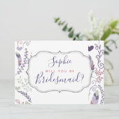 Carte de mariage personnalisée 'Seras-tu?' (Debout devant)