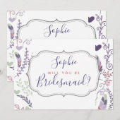 Carte de mariage personnalisée 'Seras-tu?' (Devant / Derrière)