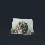 Carte de Mariage photo Merci<br><div class="desc">carte de remerciements mariage avec de belles lettres scriptées</div>